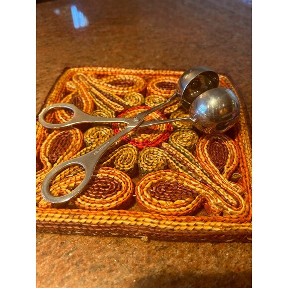 Vtg Stainless Steel Meatball or Melon Former Baller Balls Retro 1950s 1960s Kitc - Picture 1 of 3